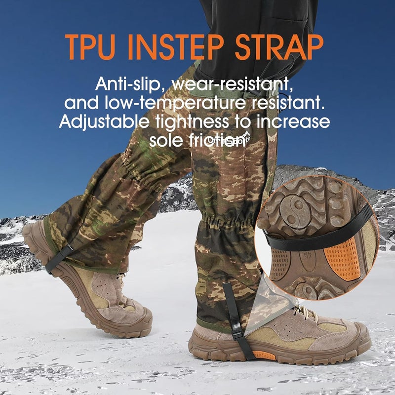 goooutside Waterproof Hiking Gaiters, Outdoor Snow Boot Gaiters - Image 5
